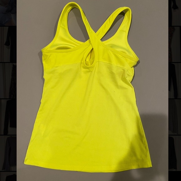Athleta neon yellow workout tank top - Picture 2 of 4